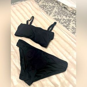 Michael Kors cropped bikni top and hipster bottom (top M, bottom L)